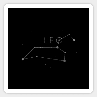Zodiac sign constellation - leo Sticker